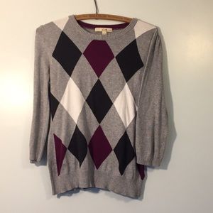 Forever 21 argyle sweater